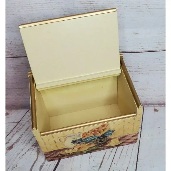 Anister Gift Inc Wooden Storage Open & Close Lid Mini Storage Box Kitchen Décor